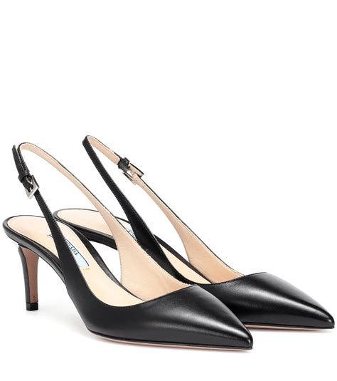 prada unscuffable leather soes|women's slingback prada shoes.